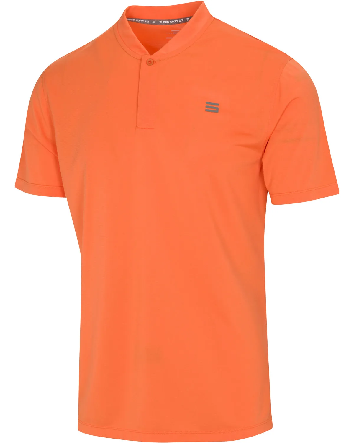 Extreme Deals - Men's Solid Collarless Golf Polo