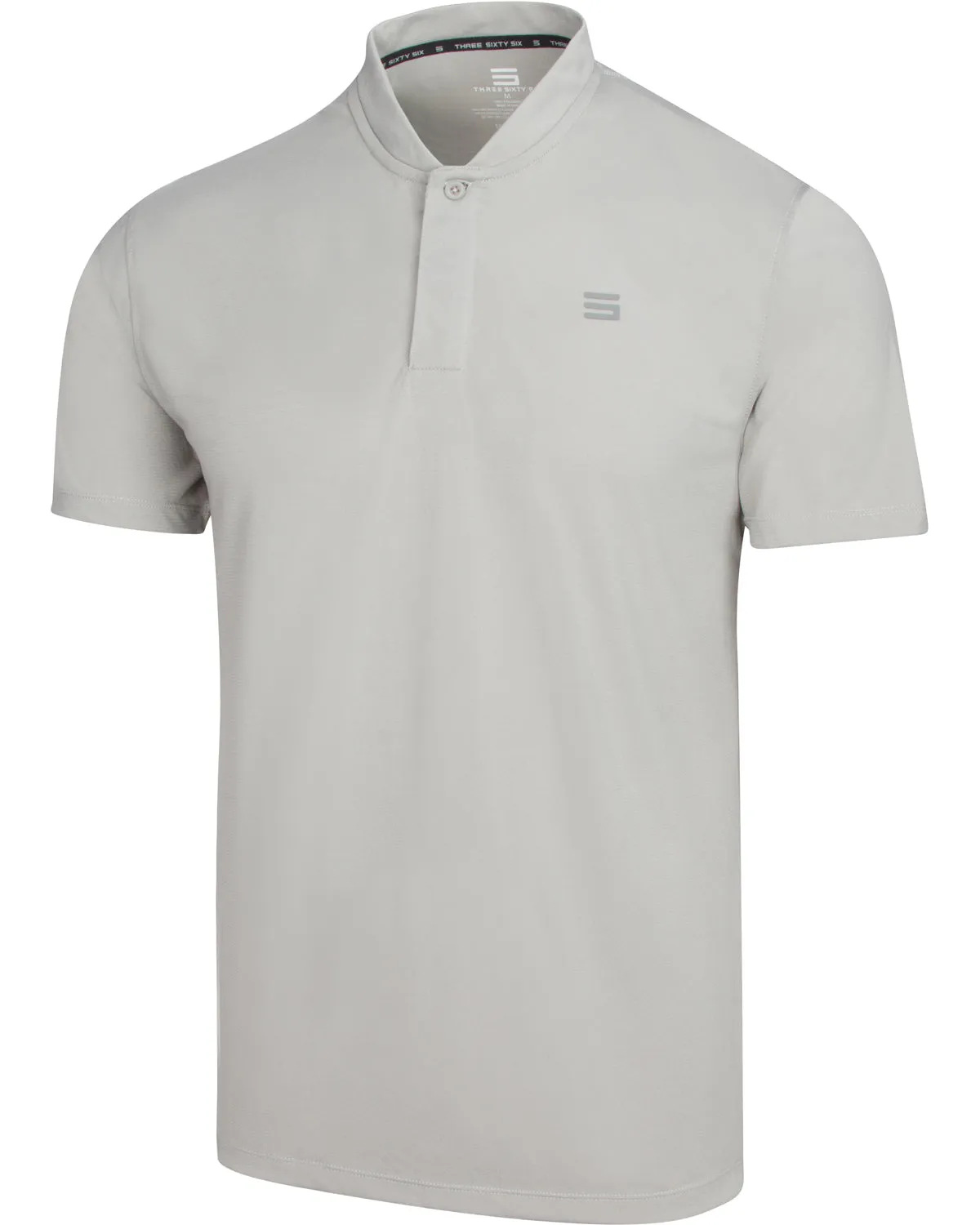 Extreme Deals - Men's Solid Collarless Golf Polo