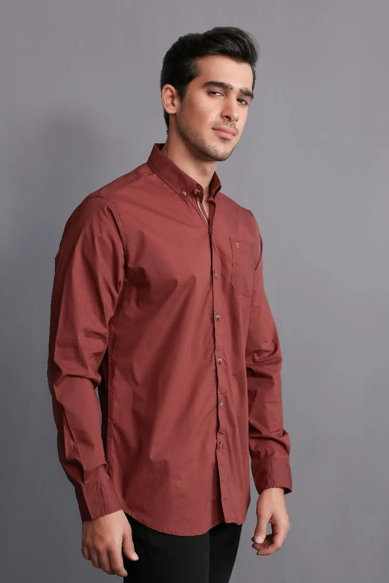 MAROON CASUAL SHIRT