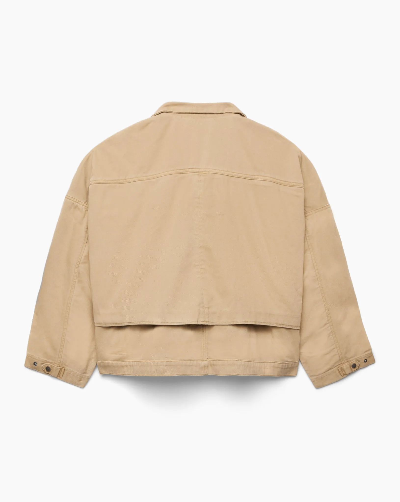 Oversized Short Coat, Tan